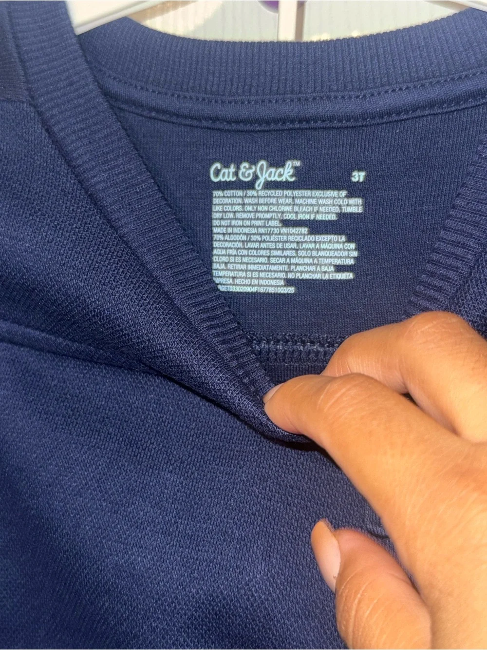 Cat & Jack Navy Blue Kids Matching Sweatshirt and Joggers Set